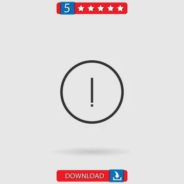 Warning vector icon Stock Illustration