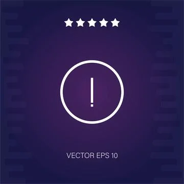 Warning vector icon Stock Illustration