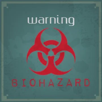 Warning vintage background Illustrazione stock