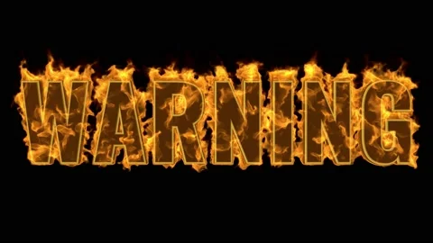 Warning Word Fire Stock Footage 135832148