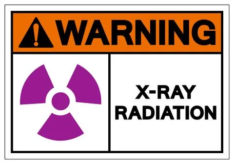 Warning X-Ray Radiation Symbol Sign, Vector Illustration, Isolate On White Ba Stock Illustration