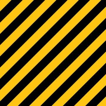 Warning yellow black diagonal stripes line. Safety stripe warning caution hazard Stock Illustration