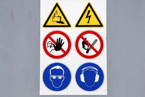 Warnschilder Stock Photos