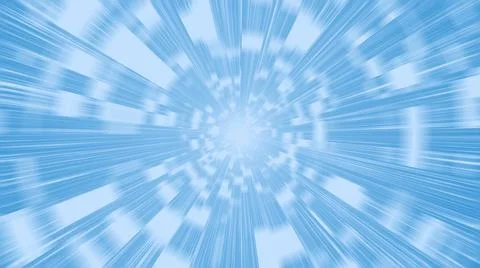Warp in cyberspace (light blue) Stock Illustration