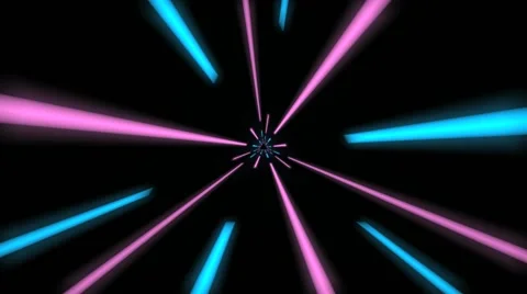 Warp Flight Light Effect Stock Footage 64654839