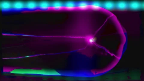 Warp Glitch Effect Horizontal Loop Stock Footage 331079020