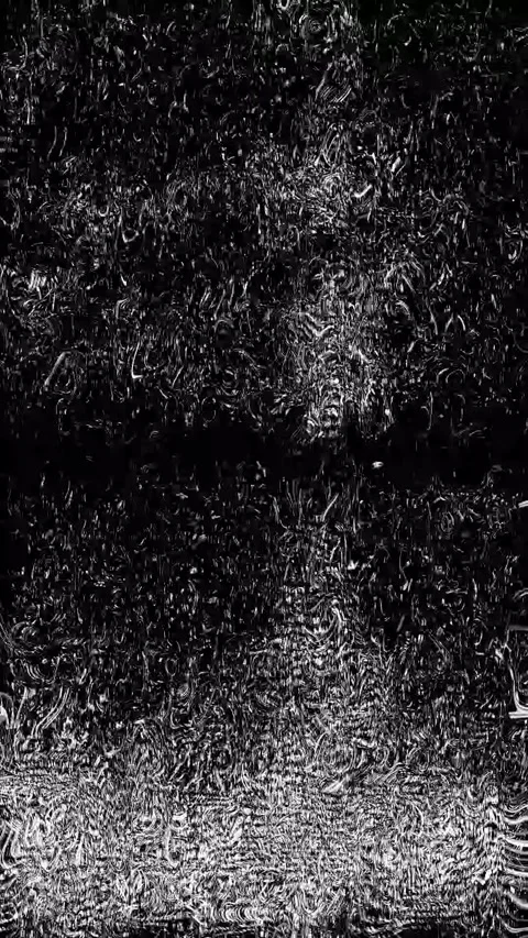 Warp Glitch Effect Vertical Loop Stock Footage 331095250