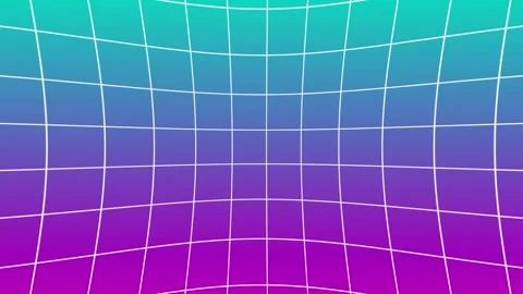 Warp Grid Loop - Aqua Magenta Gradient Video stock 302710612