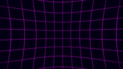 Warp Grid Loop - Cyberpunk 動画素材 302709190