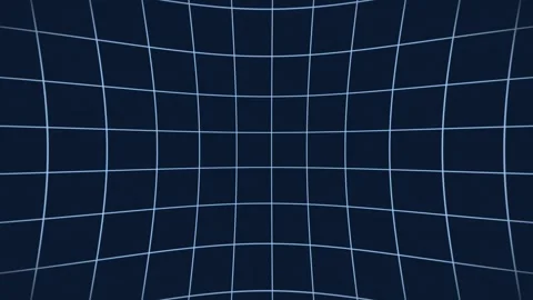 Warp Grid Loop - Dark Blue Video stock 302709218