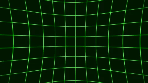 Warp Grid Loop - Electric Green Stock Footage 302709164