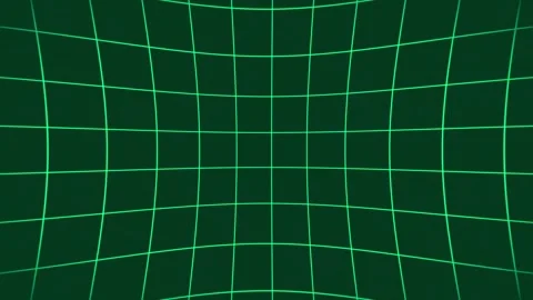 Warp Grid Loop - Emerald Green Stock Footage 302709197