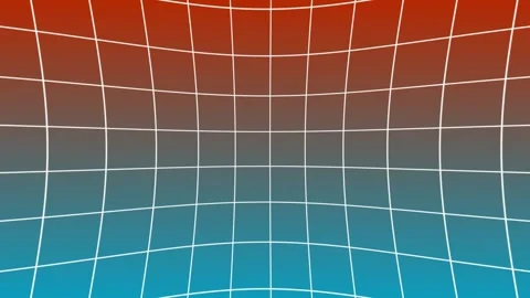 Warp Grid Loop - Fire and Ice Gradient Stock Footage 302710774