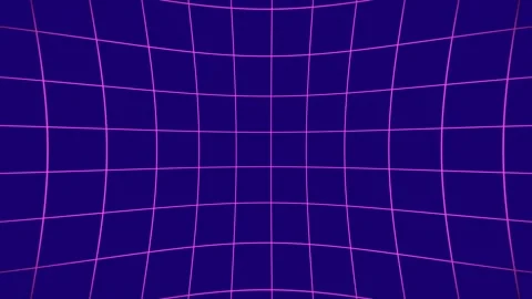 Warp Grid Loop - Neon Blue and Pink 動画素材 302709170