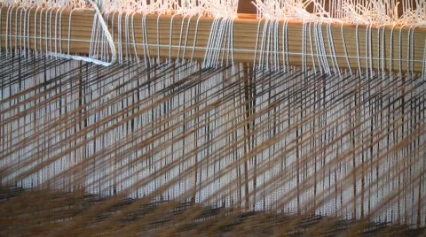 Warp loom Stock Footage 519119