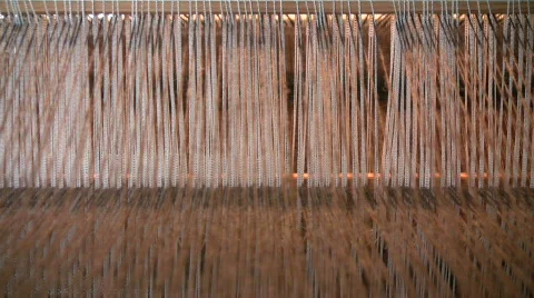 Warp loom Stock Footage 519142