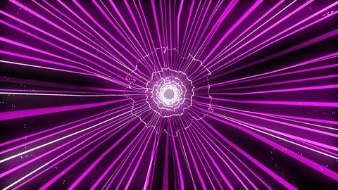 Warp loop with colorful 3D rendering. Hyperspace jump to an other galaxy. M.. Stock Photos