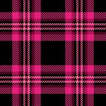 Warp plaid background vector, love fabric seamless tartan. 70s pattern text.. Stock Illustration