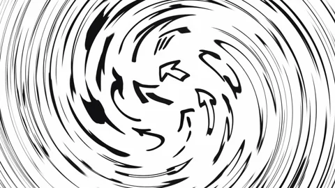 Warp rotate arrows collection Stock Footage 237618594