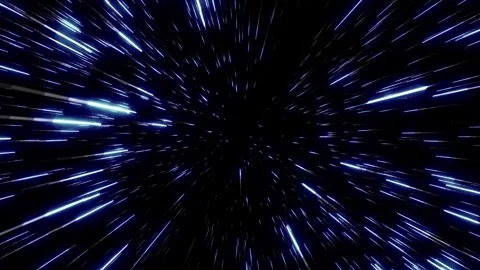A warp space bathed in a pale blue light (loop) Vidéo 332786124