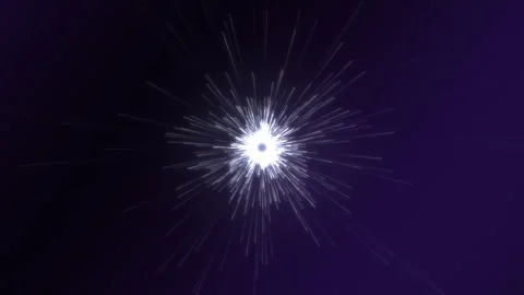 Warp speed flight through streaking stars in deep space, 4K loop 库存影片 346977961