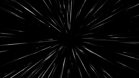 Warp Speed Space with Particles Stock Footage 274140610