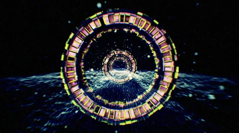 Warp Tunnel 01-d1 스톡 동영상 43618940