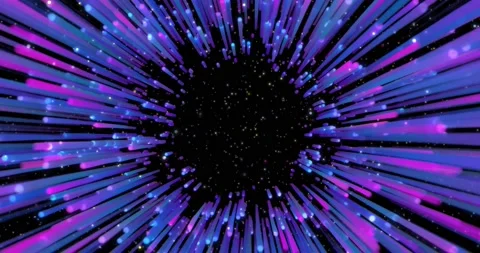 Warp tunnel stars Stock Footage 219416064