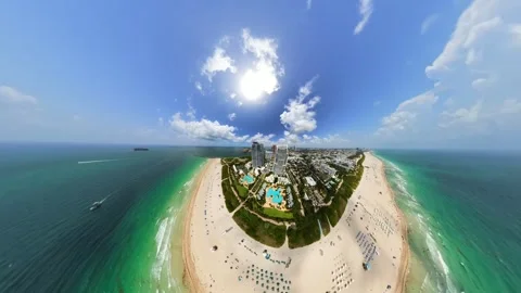 Warped and distorted video Miami Beach Florida 2026 Stock Footage 339637647