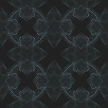 Warped glitch seamless pattern. Stock Illustration