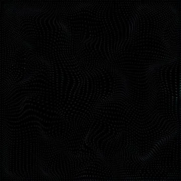 Warped parametric particles surface background. イラスト素材