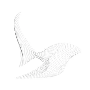 Warped parametric surface shape. Stock Illustration
