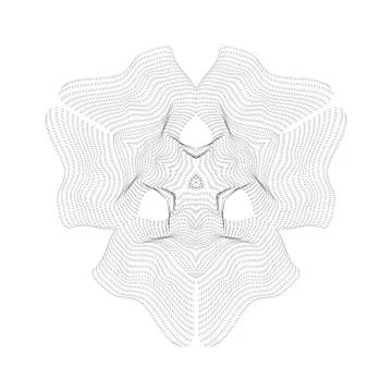 Warped parametric surface shape. Stock Illustration
