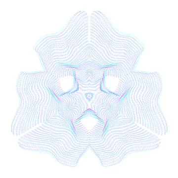 Warped parametric surface shape. Stock Illustration