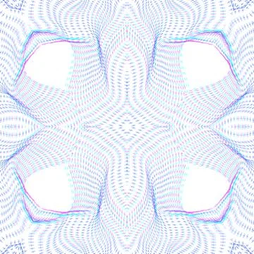 Warped parametric surface shape pattern. Stock Illustration