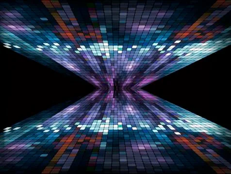 Warped Reflected Business Vector Background Illustrazione stock