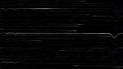 Warped RGB glitch lines, abstract dark background Stock Footage 304679134