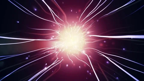 Warped Streaks and Particles Stock Footage 78594436