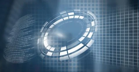 Warped technology interface 스톡 일러스트