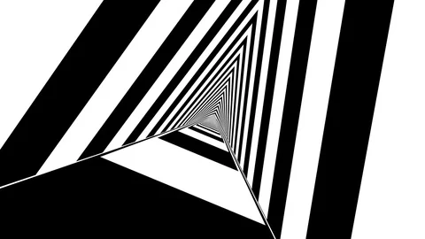 Warped Triangles Looping Animation Stock Footage 73343811