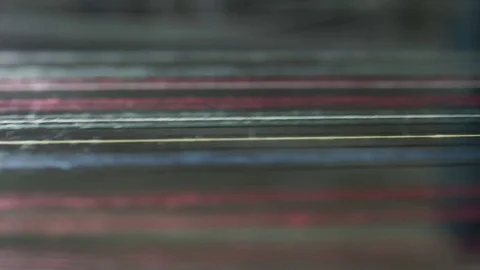 Warping and winding. Textile Industry. Spinning. 스톡 동영상 72596793