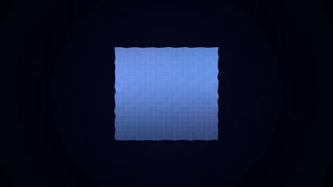 Warping Blue Grid Pattern Loop - Hypnotic Cyber Matrix Background 库存影片 341563426