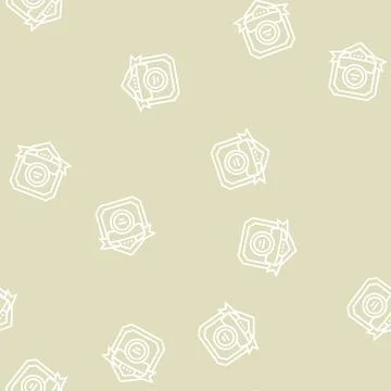 Warranty quality line seamless pattern Illustrazione stock