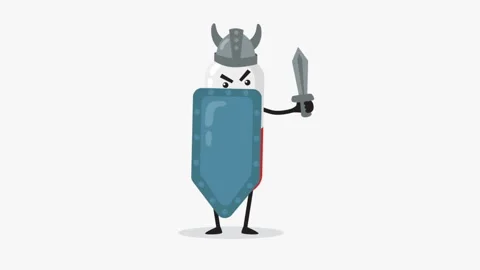 Warrior Capsule Character Animation Stock Footage 283910299