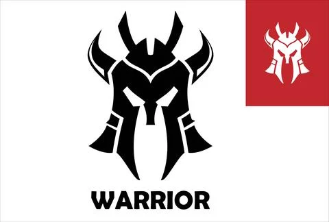 Warrior Commander head Stock Illustration