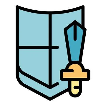 Warrior gameplay icon vector flat Stock Illustration