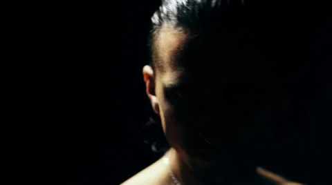 A warrior with a knife (the finished clip, only to put music left!) Video stock 35768852