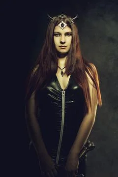 Warrior in latex Stock Photos