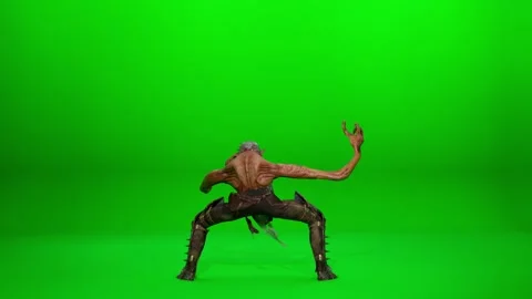 Warrior Orc Armor Action Dance Stock Footage 319523634