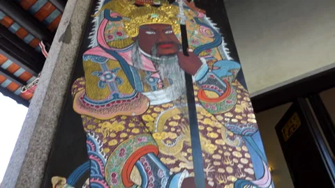 Warrior painting Stock Footage 151026624